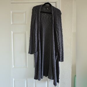 Cozy Duster Gray Women's Sweater